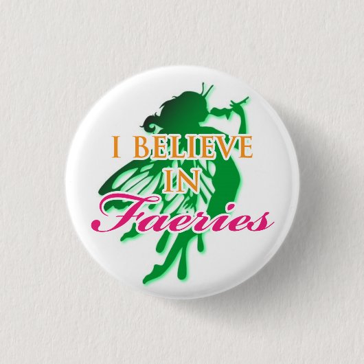 Ik geloof in feesten ronde button 3,2 cm (Voorkant)