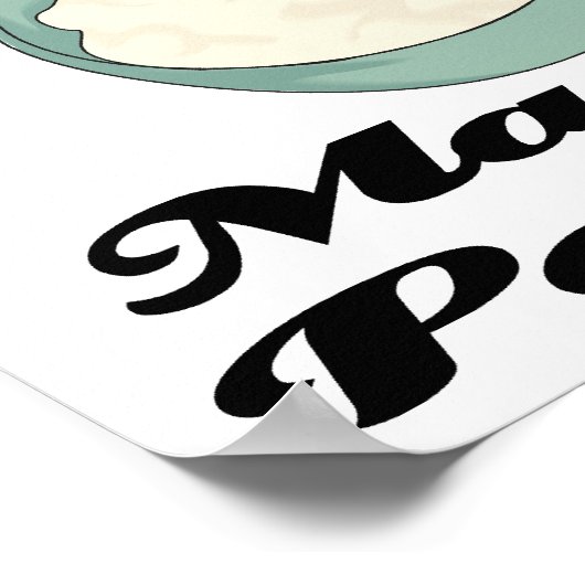 ik geloof in gemashed aardappelen poster (Hoek)