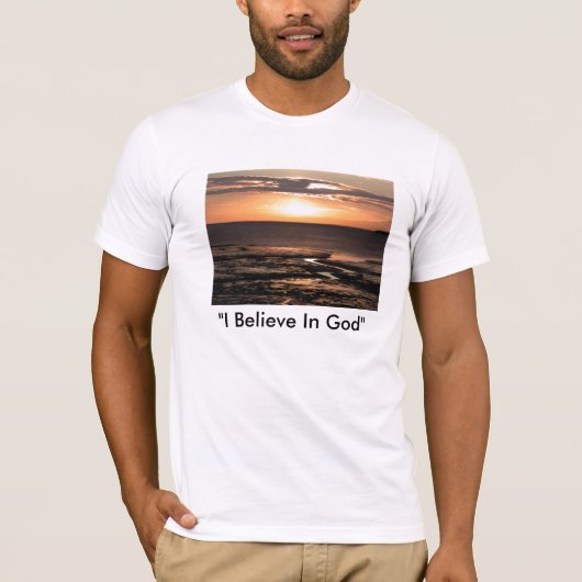 "Ik geloof in God" T-shirt (Voorkant)