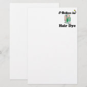 ik geloof in haarkleurstof briefpapier (Voorkant / Achterkant)