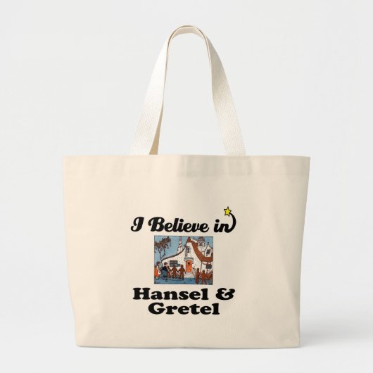 ik geloof in hansel en gritel grote tote bag (Voorkant)