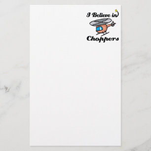 Ik geloof in helikopters briefpapier