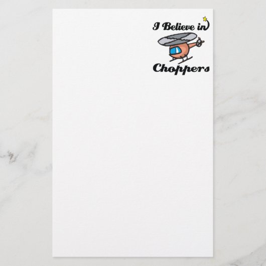 Ik geloof in helikopters briefpapier (Voorkant)