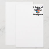 Ik geloof in helikopters briefpapier (Voorkant / Achterkant)