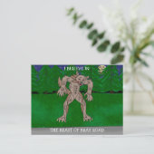 Ik geloof in het Beest van Bray Road Briefkaart (Staand voorkant)