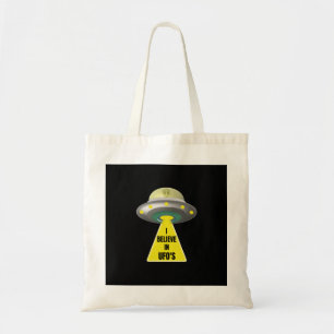Ik geloof in het buitenaardse ruimteschip van de U Tote Bag