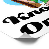 ik geloof in het kloppen op hout poster (Hoek)