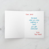 Ik geloof in het ontwerp van de Kerstman Graffiti- Feestdagen Kaart (Binnen)