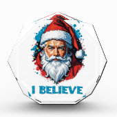 Ik geloof in het ontwerp van de Kerstman Graffiti- Fotoblokken (Voorkant)