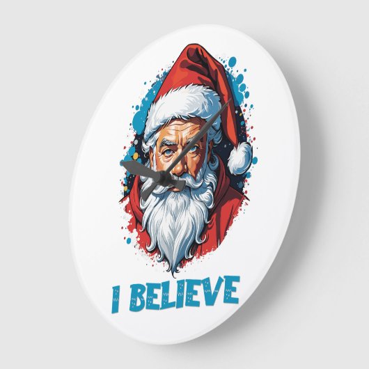 Ik geloof in het ontwerp van de Kerstman Graffiti- Grote Klok (Hoek)