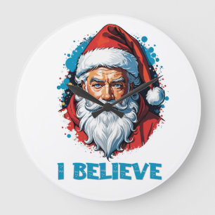 Ik geloof in het ontwerp van de Kerstman Graffiti- Grote Klok