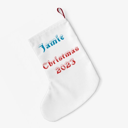 Ik geloof in het ontwerp van de Kerstman Graffiti- Kleine Kerstsok (Achterkant (Hangend))