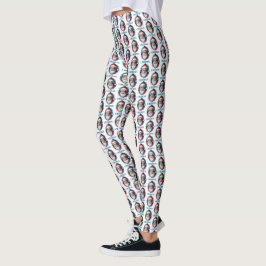 Ik geloof in het ontwerp van de Kerstman Graffiti- Leggings