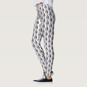 Ik geloof in het ontwerp van de Kerstman Graffiti- Leggings