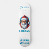 Ik geloof in het ontwerp van de Kerstman Graffiti- Persoonlijk Skateboard (Voorkant)