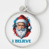 Ik geloof in het ontwerp van de Kerstman Graffiti- Sleutelhanger (Voorkant)