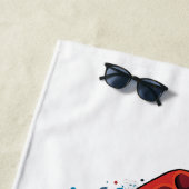 Ik geloof in het ontwerp van de Kerstman Graffiti- Strandlaken (In situ)