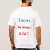 Ik geloof in het ontwerp van de Kerstman Graffiti- T-shirt (Achterkant)