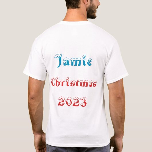 Ik geloof in het ontwerp van de Kerstman Graffiti- T-shirt (Achterkant)
