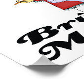 ik geloof in het poetsen van mijn tanden meisje poster (Hoek)