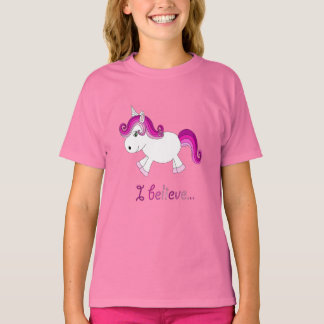 Ik geloof in het roze t-shirt