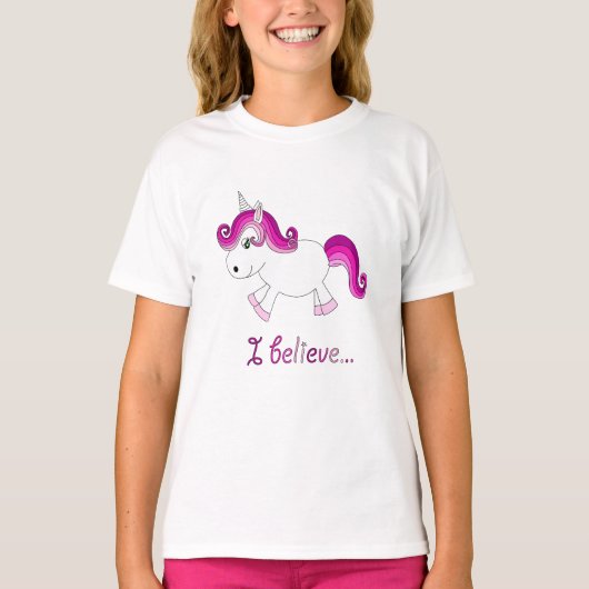 Ik geloof in het roze t-shirt (Voorkant)