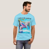 Ik geloof in het wonderbaarlijke! (Pegasus) T-shir T-shirt (Voorkant volledig)