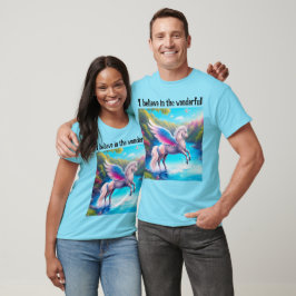 Ik geloof in het Wonderbaarlijke! (Pegasus) T-shir T-shirt