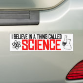 Ik geloof in iets genaamd Science - Resistance B Bumpersticker (Op auto)
