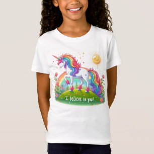 Ik geloof in je eenhoorn t-shirt