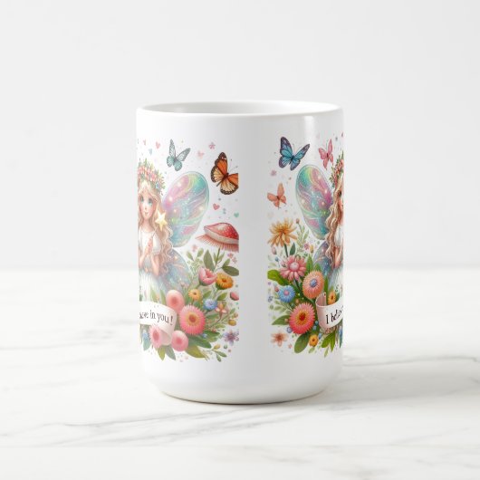 Ik geloof in je fee koffiemok (Center)