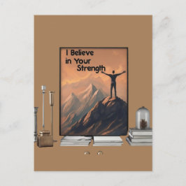 "Ik geloof in je kracht" Briefkaart