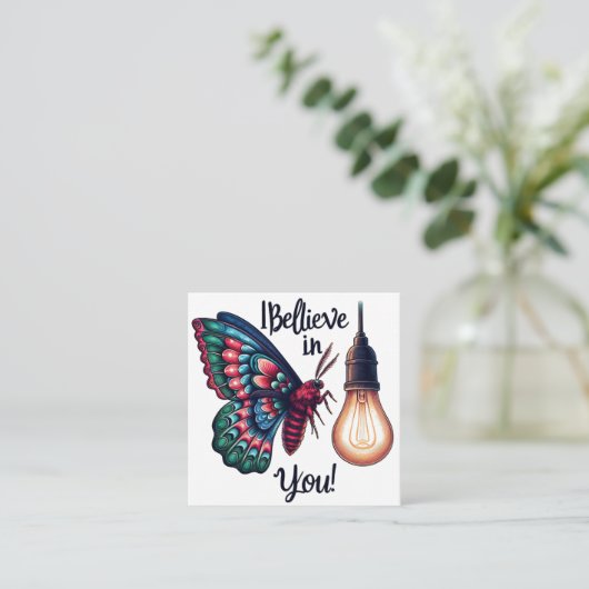 Ik geloof in je mot informatiekaartje (Staand voorkant)