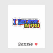 Ik geloof in je Sticker (Vel)