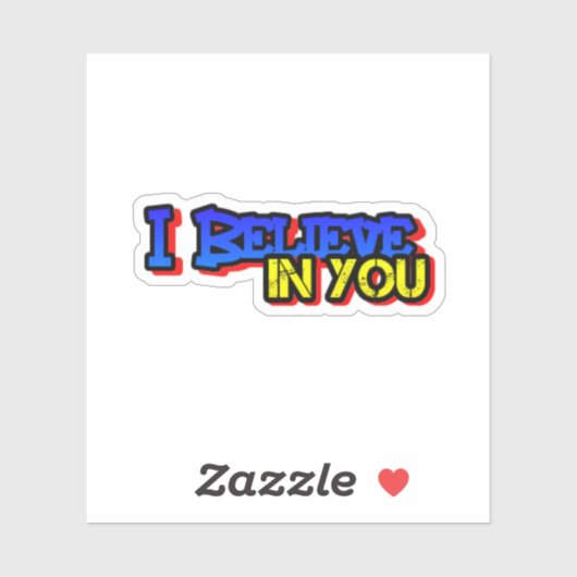 Ik geloof in je Sticker (Vel)