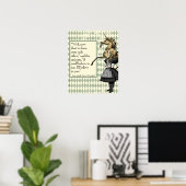 Ik geloof in je Unicorn Quote. Poster (Thuiskantoor)