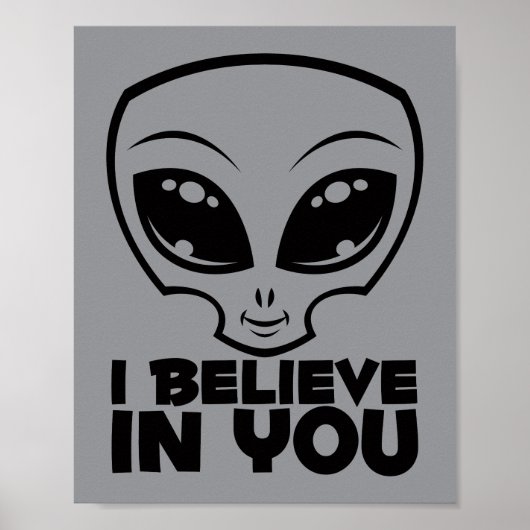 Ik geloof in jou Alien In Black Lijn Poster (Voorkant)