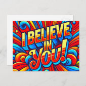 Ik geloof in jou briefkaart (Voorkant / Achterkant)