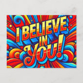 Ik geloof in jou briefkaart (Voorkant)