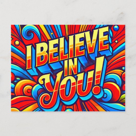 Ik geloof in jou briefkaart (Voorkant)
