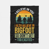 Ik geloof in jou. Ik geloof in Bigfoot Fleece Deken (Voorkant)