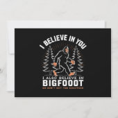 Ik geloof in jou, maar ik geloof ook in Bigfoot Kaart (Voorkant)
