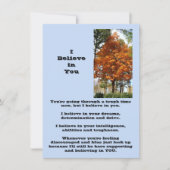 Ik geloof in jou platte wenskaart (Voorkant)