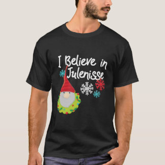 Ik geloof in Julenisse Nisse Noorse vakantie T-shirt