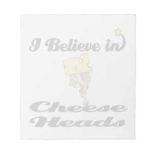 ik geloof in kaaskoppen notitieblok