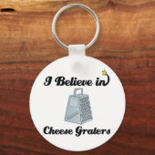 ik geloof in kaasroosters sleutelhanger (Voorkant)
