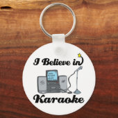 ik geloof in karaoke sleutelhanger (Voorkant)