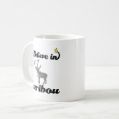 ik geloof in kariboes koffiemok (Voorkant links)