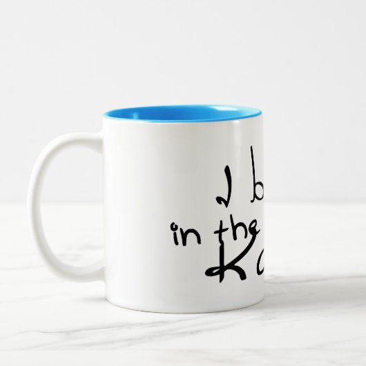 Ik geloof in Karma-Mok Tweekleurige Koffiemok (Links)