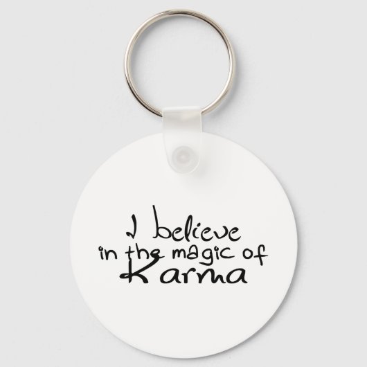 Ik geloof in Karma Sleutelhanger (Voorkant)